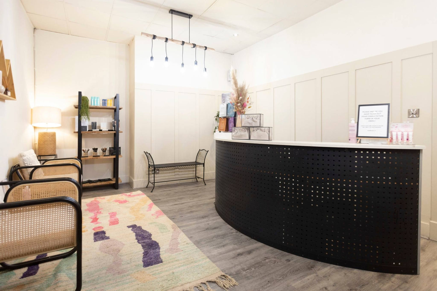 Beauty Salon Dublin Reception Area