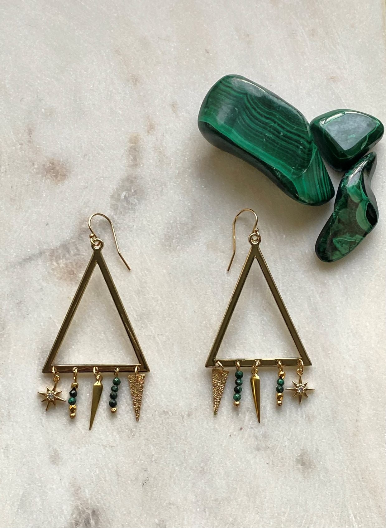 Kybalion Green Alchemy Earings