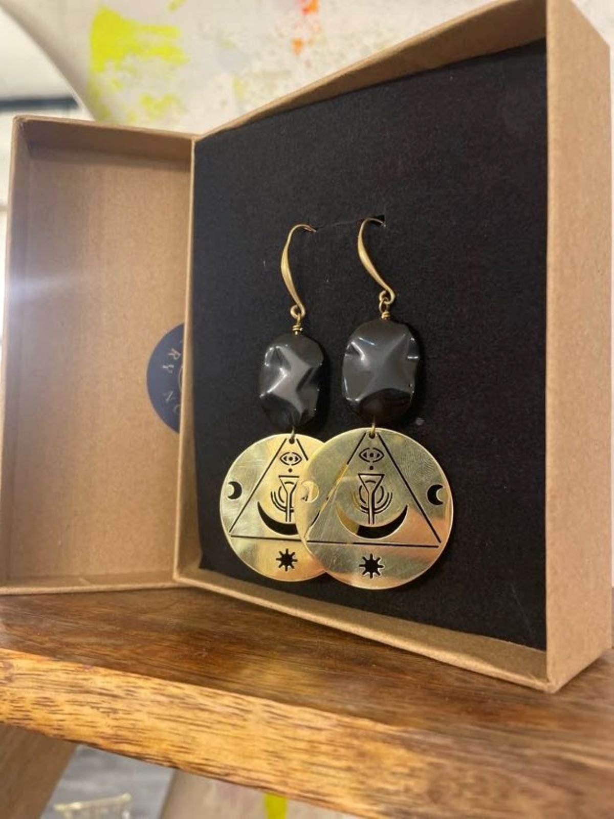 Kybalion Onyx Earrings Signature Collection